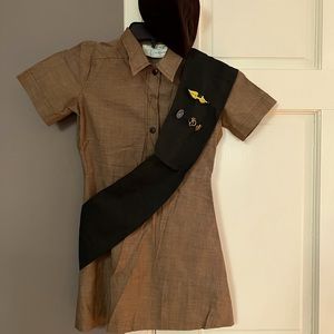 Vintage Brownie Uniform and Girl Scout Sash
